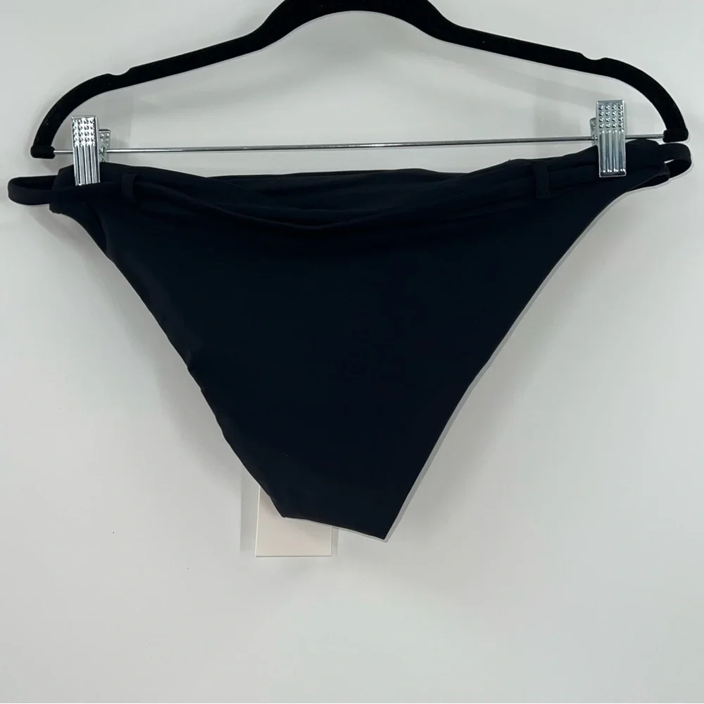 Andie Swim NWT The Riveria Bikini Bottom in Black size Medium